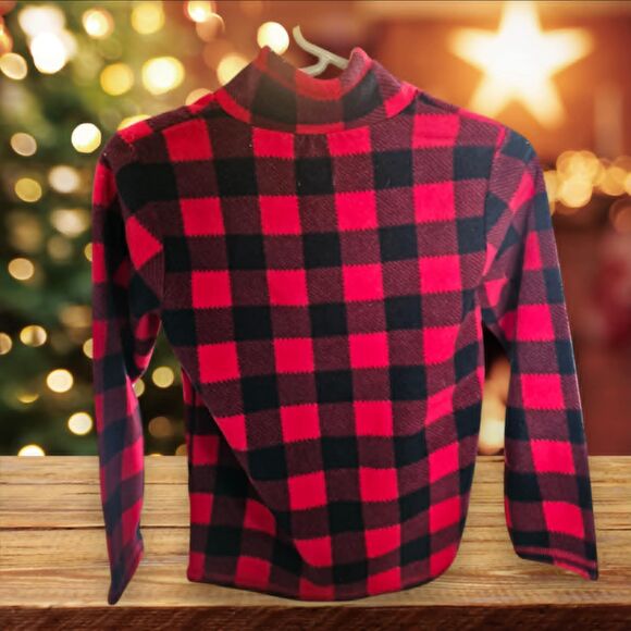 Children's Place Buffalo Plaid Pullover‎ Size M 7/8 (Y38) - Picture 2 of 3